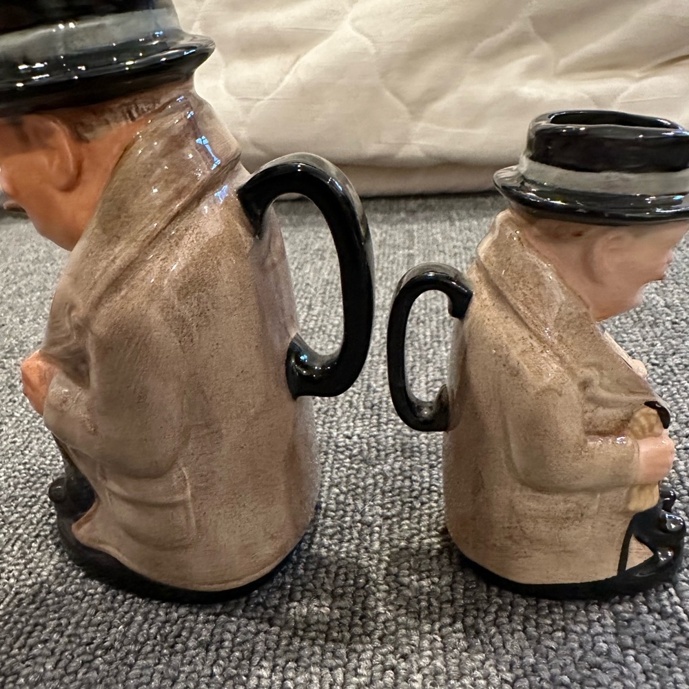 Winston Churchill Toby Jug Set of 2 - Picture 7 of 14